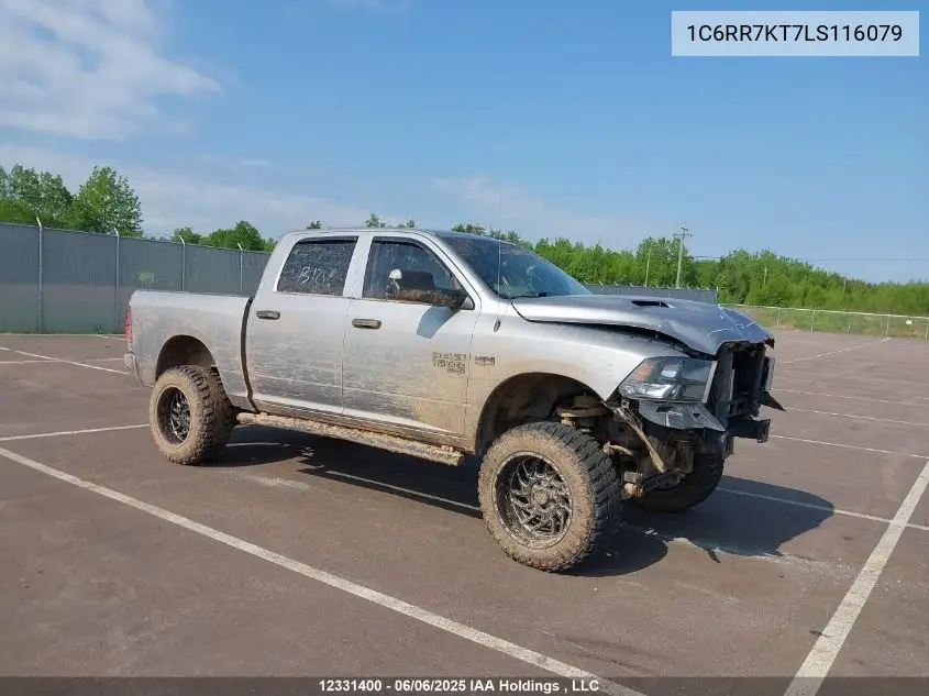 2020 Ram 1500 Classic St VIN: 1C6RR7KT7LS116079 Lot: 12331400