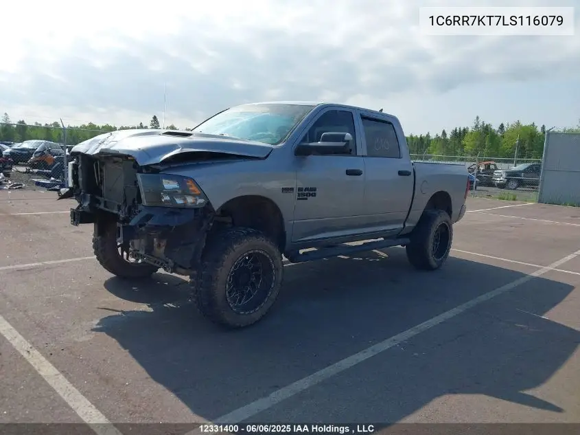 2020 Ram 1500 Classic St VIN: 1C6RR7KT7LS116079 Lot: 12331400
