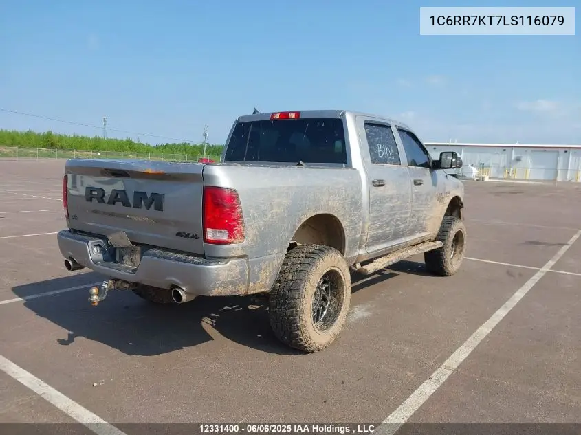 2020 Ram 1500 Classic St VIN: 1C6RR7KT7LS116079 Lot: 12331400