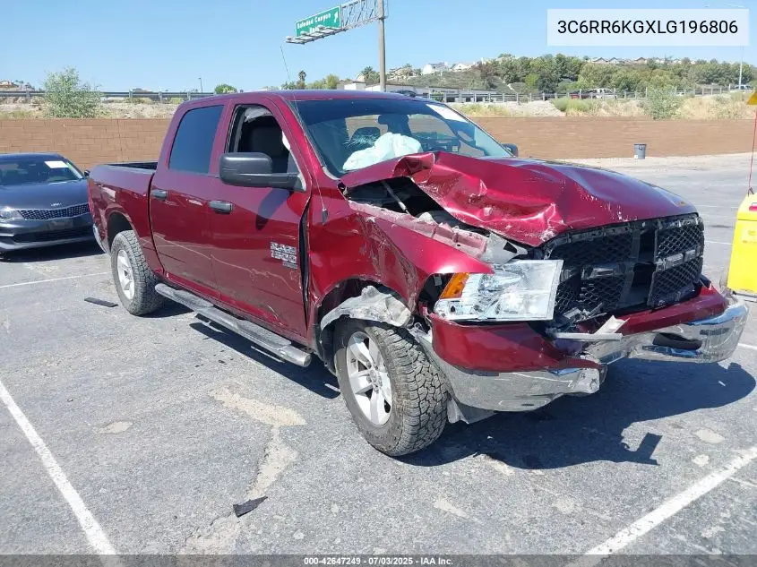 2020 Ram 1500 Classic Tradesman 4X2 5'7 Box VIN: 3C6RR6KGXLG196806 Lot: 42647249