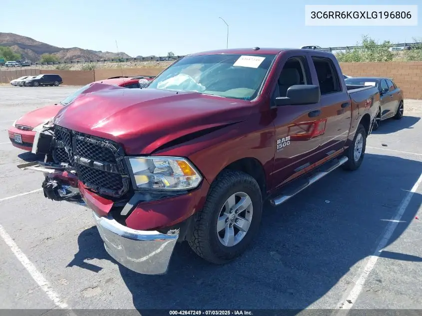 2020 Ram 1500 Classic Tradesman 4X2 5'7 Box VIN: 3C6RR6KGXLG196806 Lot: 42647249