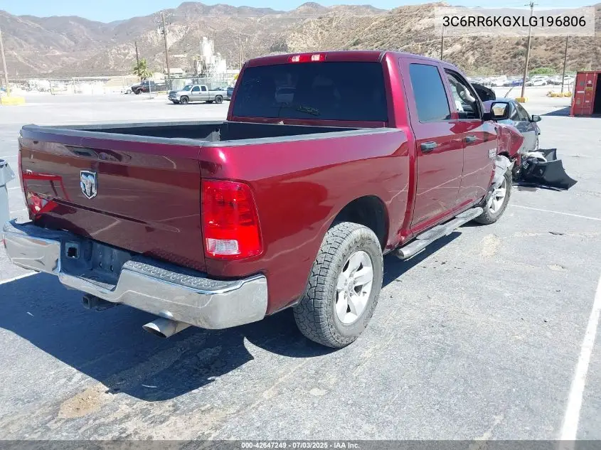 2020 Ram 1500 Classic Tradesman 4X2 5'7 Box VIN: 3C6RR6KGXLG196806 Lot: 42647249
