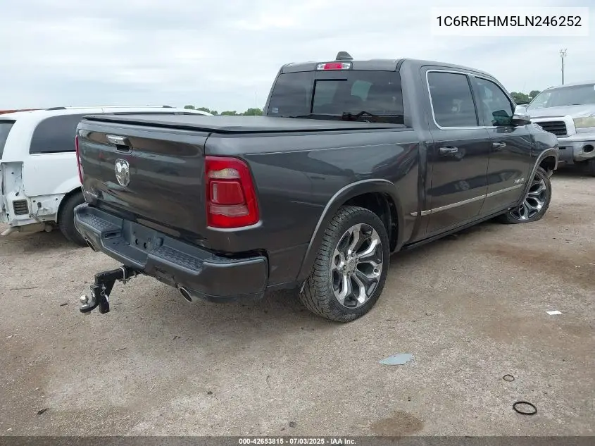 2020 Ram 1500 Limited 4X2 5'7 Box VIN: 1C6RREHM5LN246252 Lot: 42653815
