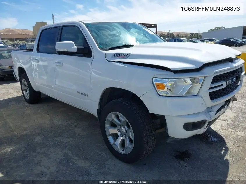 2020 Ram 1500 Big Horn 4X4 5'7 Box VIN: 1C6SRFFM0LN248873 Lot: 42661889