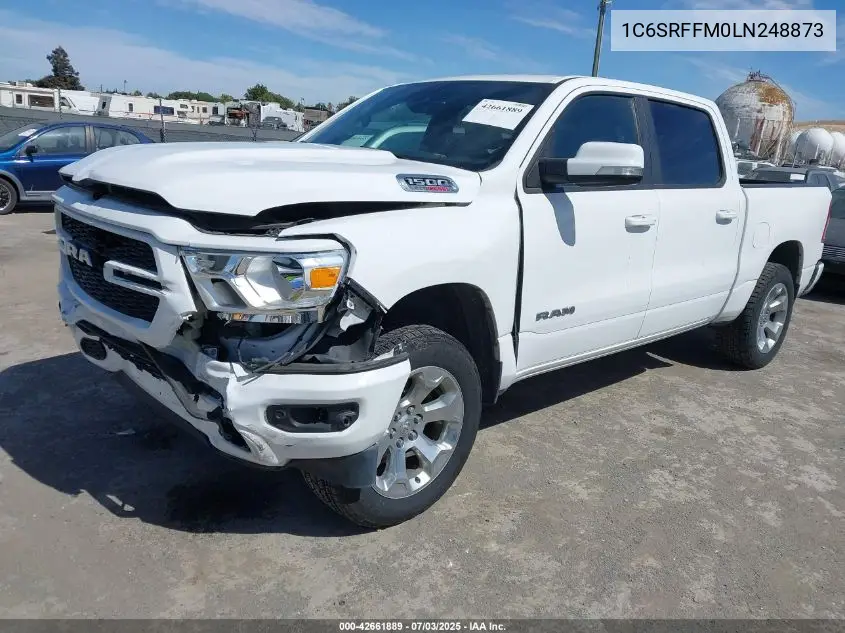 2020 Ram 1500 Big Horn 4X4 5'7 Box VIN: 1C6SRFFM0LN248873 Lot: 42661889