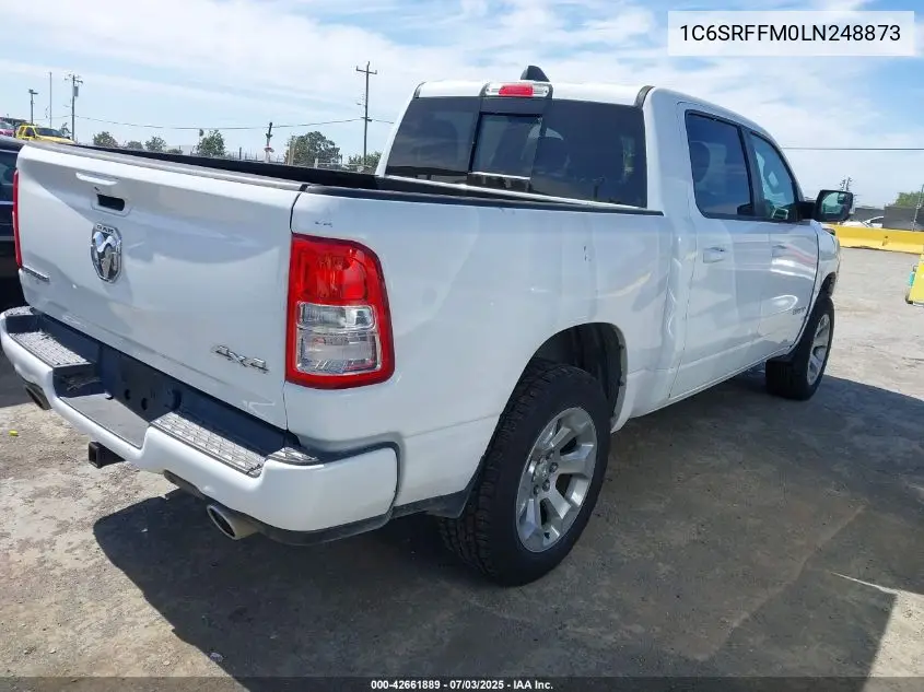 2020 Ram 1500 Big Horn 4X4 5'7 Box VIN: 1C6SRFFM0LN248873 Lot: 42661889