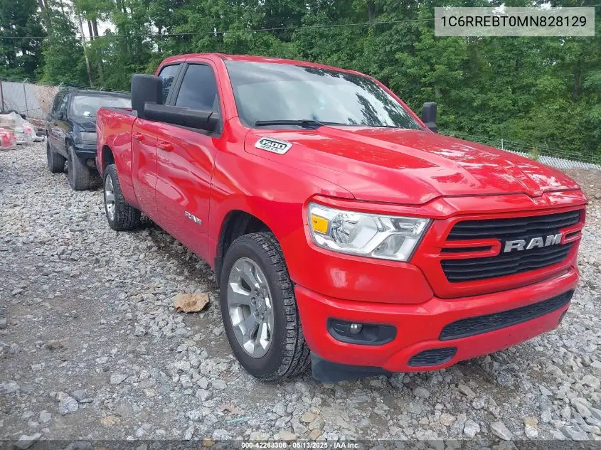 2021 Ram 1500 Big Horn 4X2 6'4 Box VIN: 1C6RREBT0MN828129 Lot: 42268306