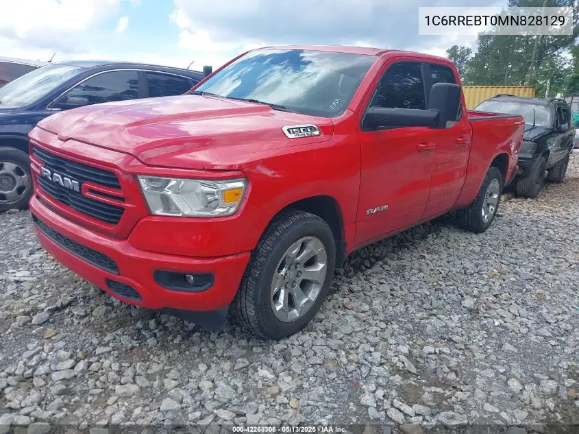 2021 Ram 1500 Big Horn 4X2 6'4 Box VIN: 1C6RREBT0MN828129 Lot: 42268306