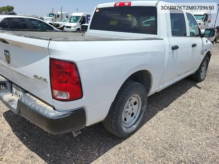 2021 Ram 1500 Classic Tradesman 4X4 5'7 Box VIN: 3C6RR7KT2MG709650 Lot: 42677865