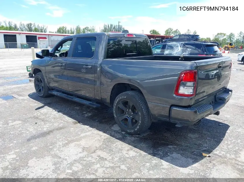 1c6rreft9mn794184 1C6RREFT9MN794184 2021 Ram 1500 Big Horn 4X2 5'7 Box