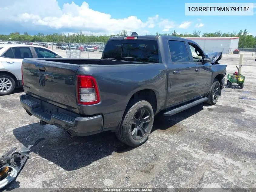 1c6rreft9mn794184 1C6RREFT9MN794184 2021 Ram 1500 Big Horn 4X2 5'7 Box