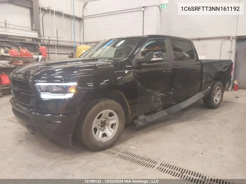 2022 Ram 1500 Sport VIN: 1C6SRFTT3NN161192 Lot: 12189132