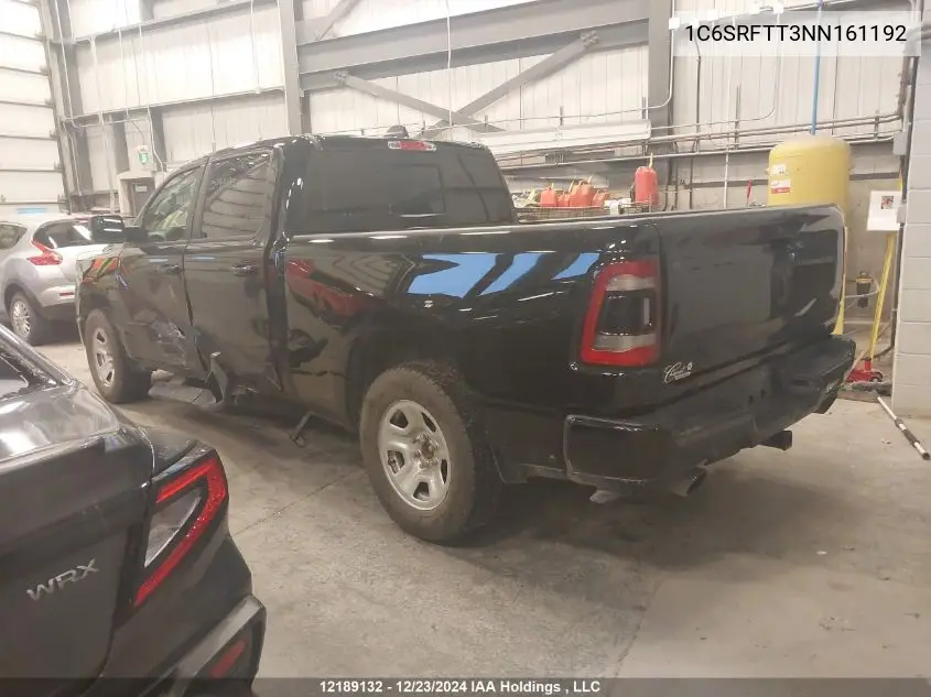 2022 Ram 1500 Sport VIN: 1C6SRFTT3NN161192 Lot: 12189132