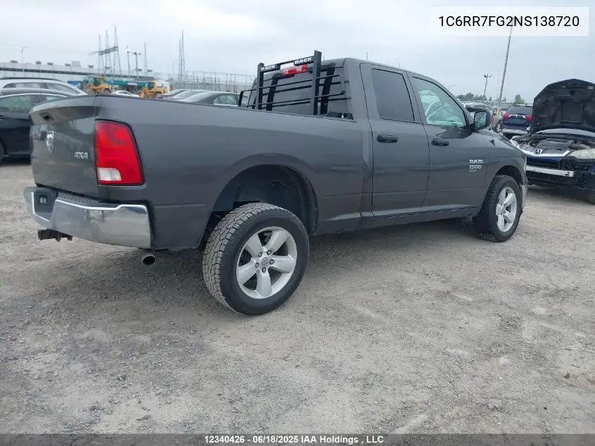 2022 Ram 1500 Classic Tradesman VIN: 1C6RR7FG2NS138720 Lot: 12340426