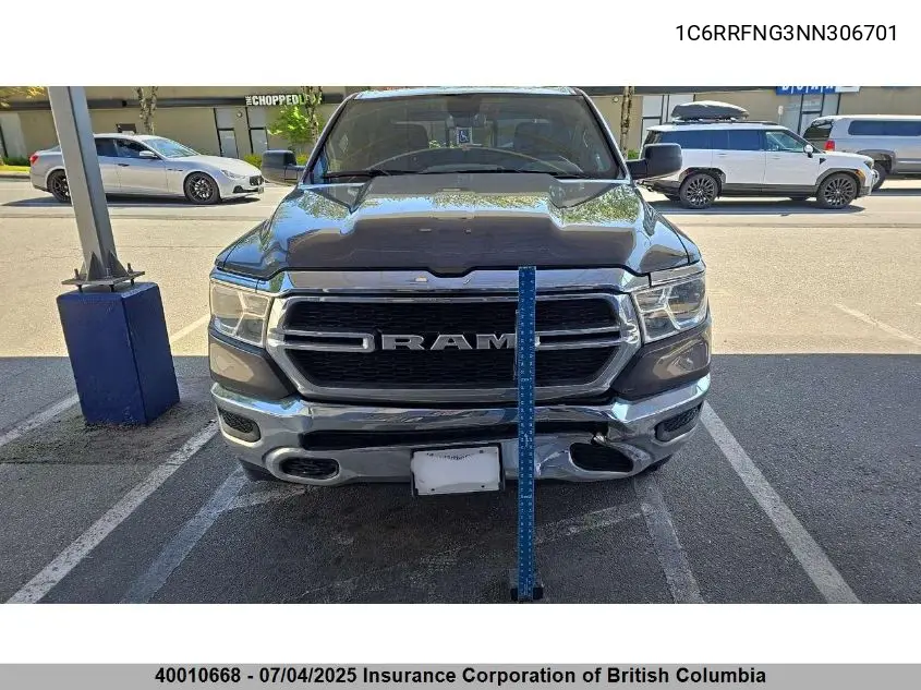 2022 Ram Ram VIN: 1C6RRFNG3NN306701 Lot: 40010668