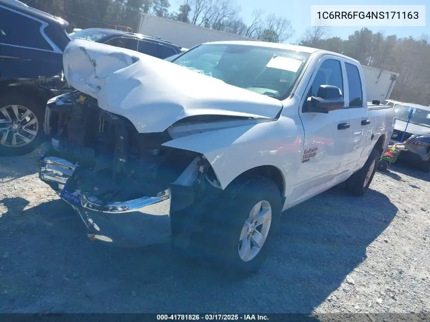 2022 Ram 1500 Classic Tradesman 4X2 6'4 Box VIN: 1C6RR6FG4NS171163 Lot: 41781826