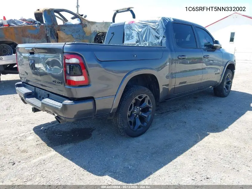 2022 Ram 1500 Limited 4X4 5'7 Box VIN: 1C6SRFHT5NN332002 Lot: 42230884