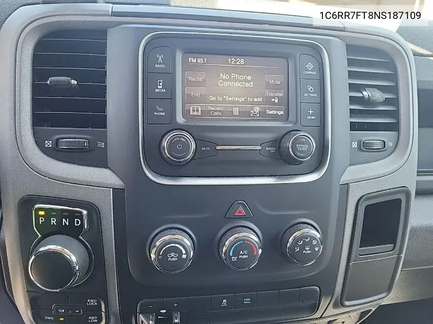 2022 Ram 1500 Classic Tradesman VIN: 1C6RR7FT8NS187109 Lot: 42272285