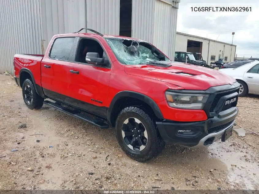 2022 Ram 1500 Rebel 4X4 5'7 Box VIN: 1C6SRFLTXNN362961 Lot: 42605488
