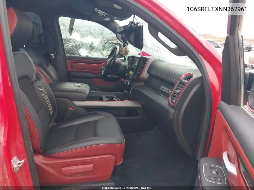 2022 Ram 1500 Rebel 4X4 5'7 Box VIN: 1C6SRFLTXNN362961 Lot: 42605488