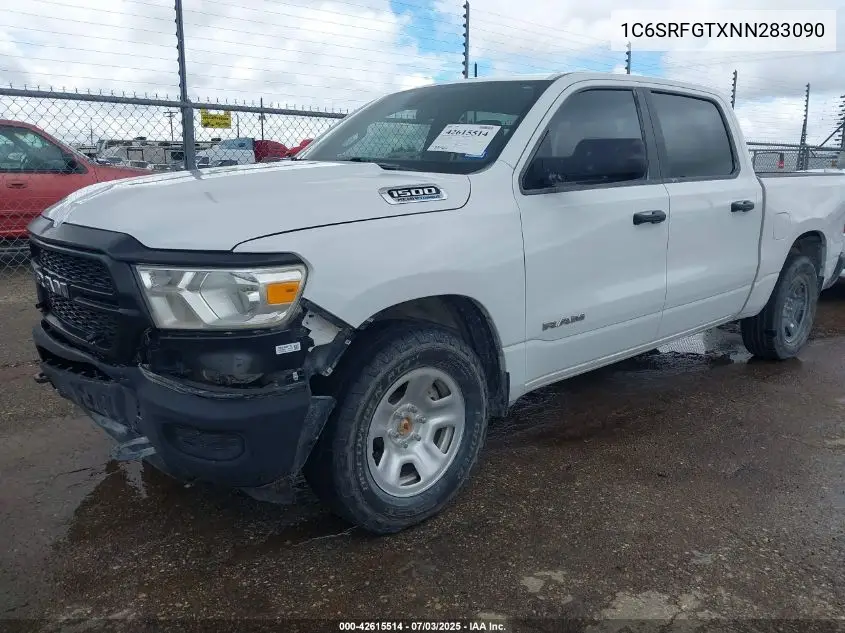 2022 Ram 1500 Tradesman VIN: 1C6SRFGTXNN283090 Lot: 42615514