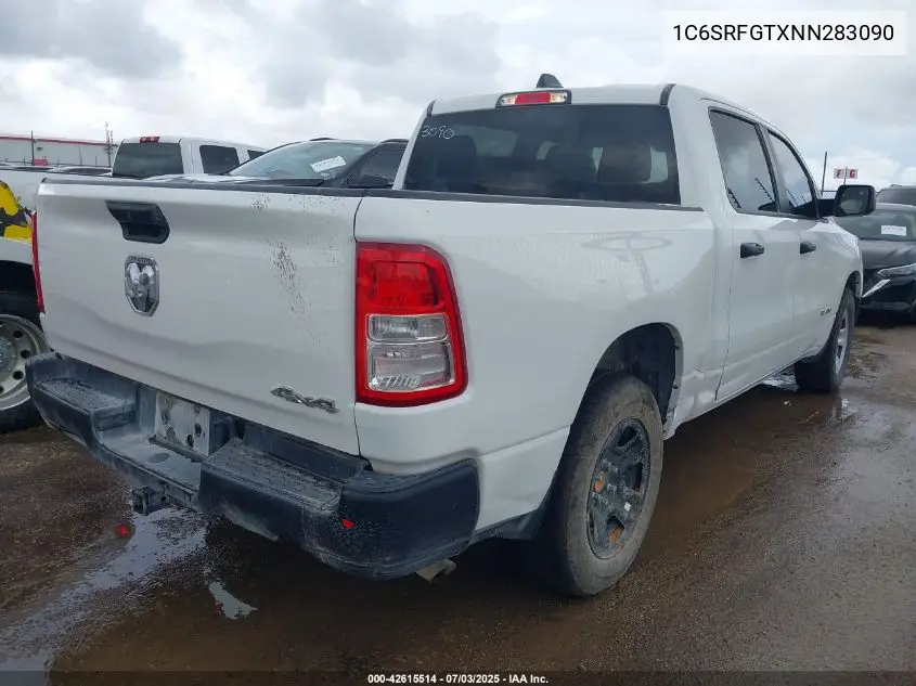 2022 Ram 1500 Tradesman VIN: 1C6SRFGTXNN283090 Lot: 42615514