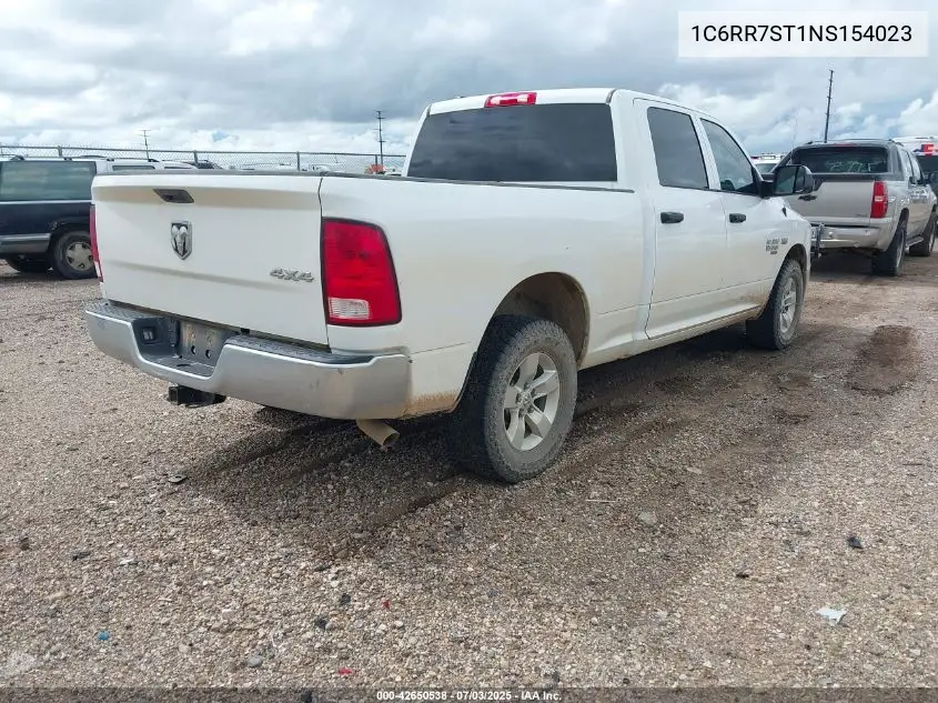 2022 Ram 1500 Classic Tradesman 4X4 6'4 Box VIN: 1C6RR7ST1NS154023 Lot: 42650538