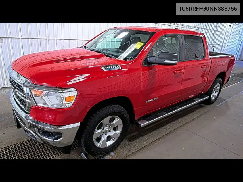 2022 Ram 1500 Big Horn 4X4 5'7 Box VIN: 1C6RRFFG0NN383766 Lot: 42677880