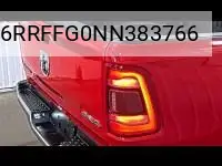 2022 Ram 1500 Big Horn 4X4 5'7 Box VIN: 1C6RRFFG0NN383766 Lot: 42677880