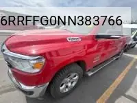 2022 Ram 1500 Big Horn 4X4 5'7 Box VIN: 1C6RRFFG0NN383766 Lot: 42677880
