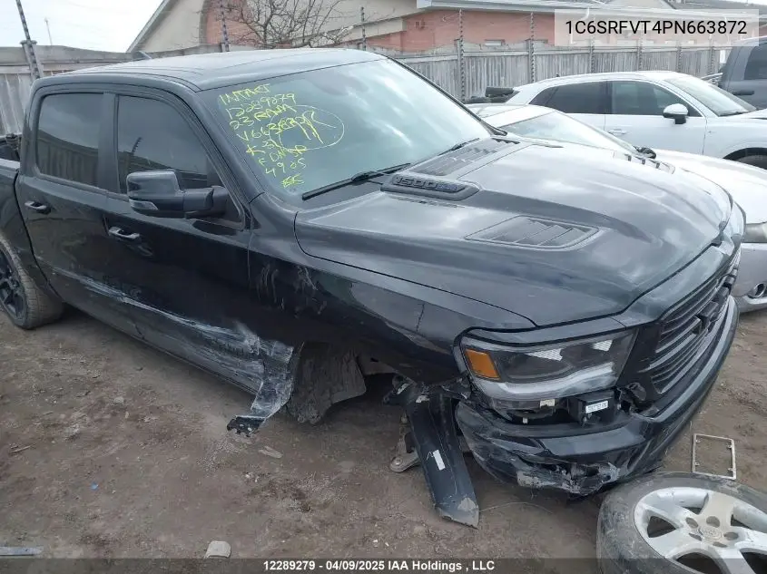 2023 Ram 1500 Sport VIN: 1C6SRFVT4PN663872 Lot: 12289279
