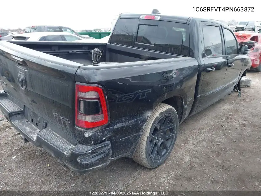 2023 Ram 1500 Sport VIN: 1C6SRFVT4PN663872 Lot: 12289279