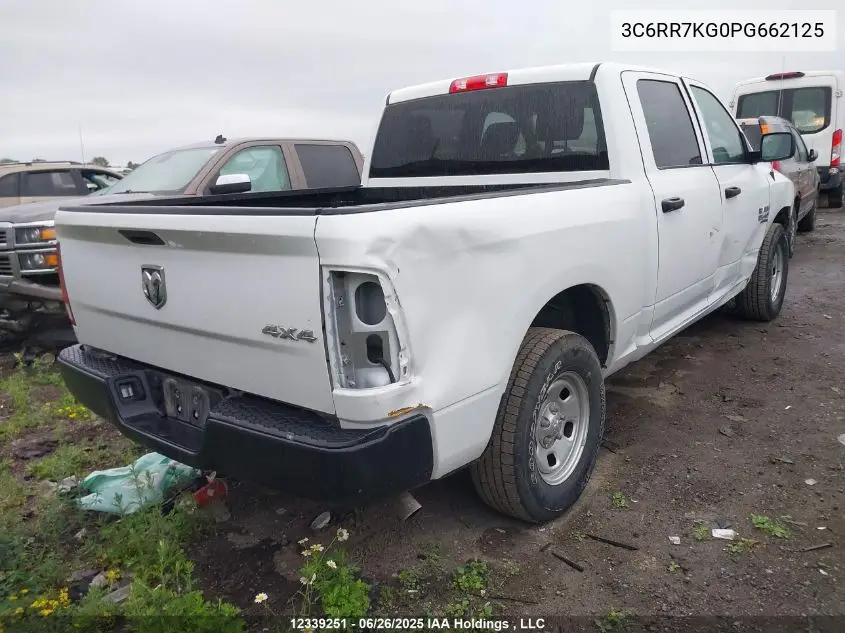 2023 Ram 1500 Classic Tradesman VIN: 3C6RR7KG0PG662125 Lot: 12339251