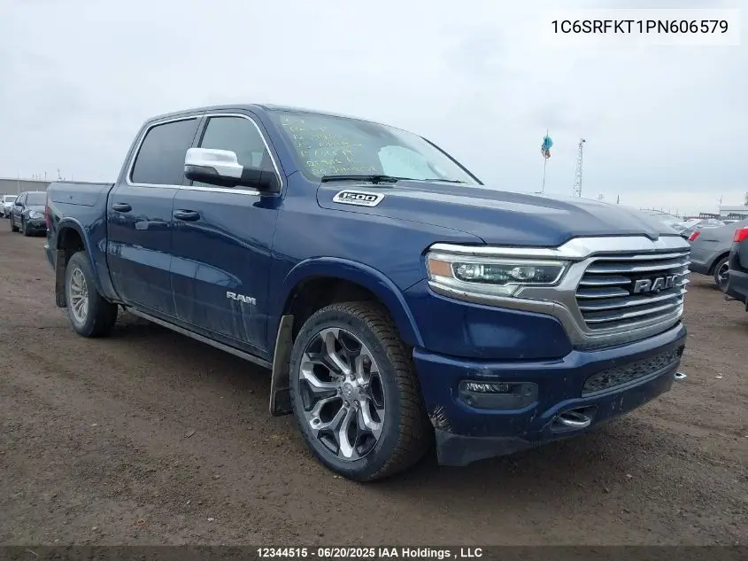 2023 Ram 1500 Longhorn VIN: 1C6SRFKT1PN606579 Lot: 12344515