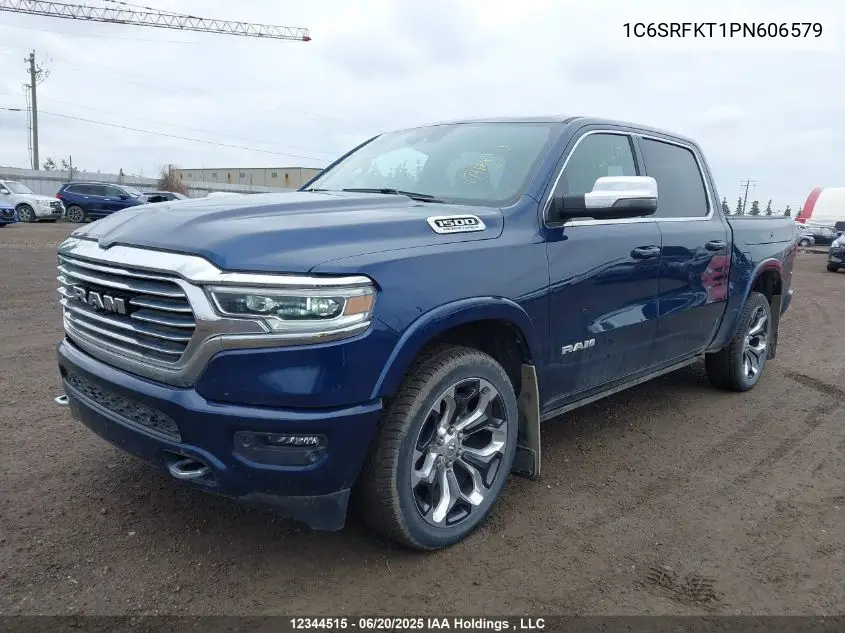 2023 Ram 1500 Longhorn VIN: 1C6SRFKT1PN606579 Lot: 12344515