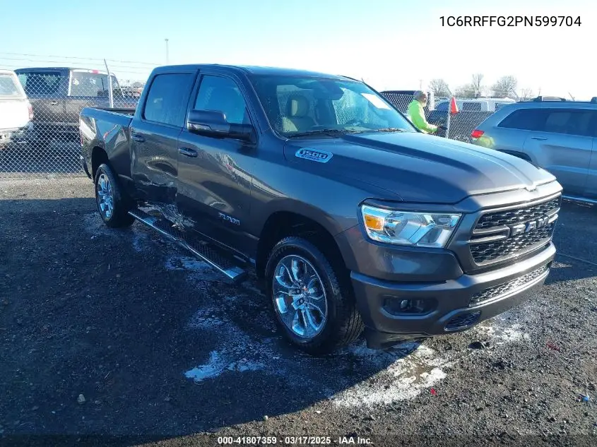 2023 Ram 1500 Big Horn 4X4 5'7 Box VIN: 1C6RRFFG2PN599704 Lot: 41807359