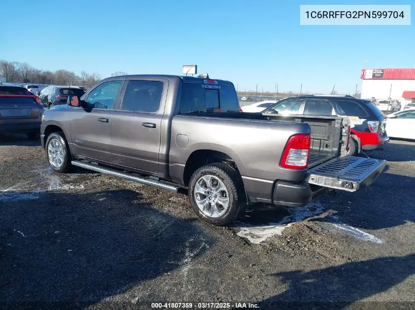 2023 Ram 1500 Big Horn 4X4 5'7 Box VIN: 1C6RRFFG2PN599704 Lot: 41807359