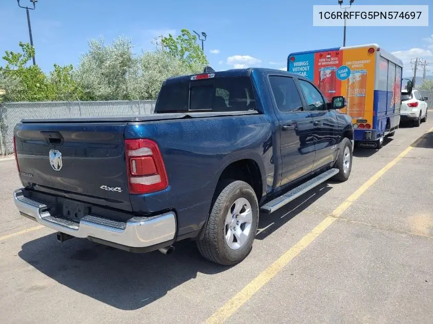 2023 Ram 1500 Big Horn 4X4 5'7 Box VIN: 1C6RRFFG5PN574697 Lot: 42672770