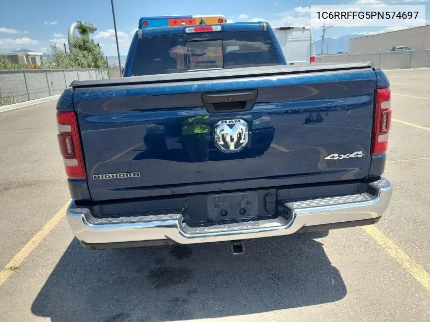 2023 Ram 1500 Big Horn 4X4 5'7 Box VIN: 1C6RRFFG5PN574697 Lot: 42672770