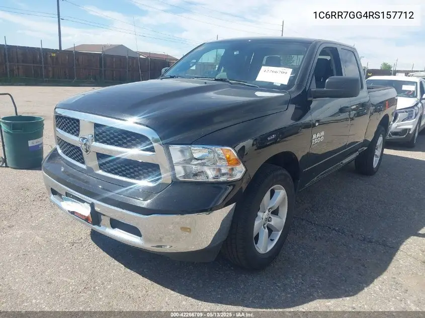 2024 Ram 1500 Classic Slt 4X4 6'4 Box VIN: 1C6RR7GG4RS157712 Lot: 42266709