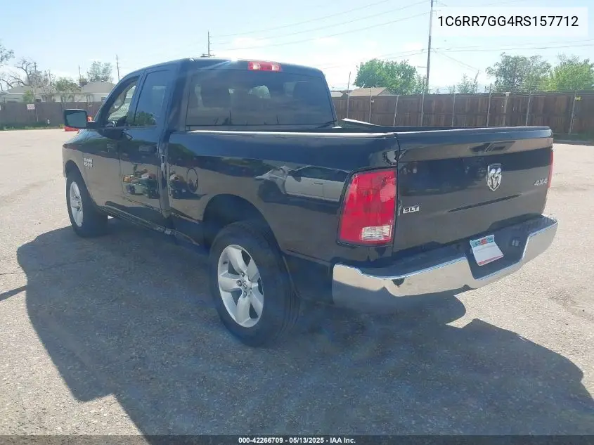 2024 Ram 1500 Classic Slt 4X4 6'4 Box VIN: 1C6RR7GG4RS157712 Lot: 42266709