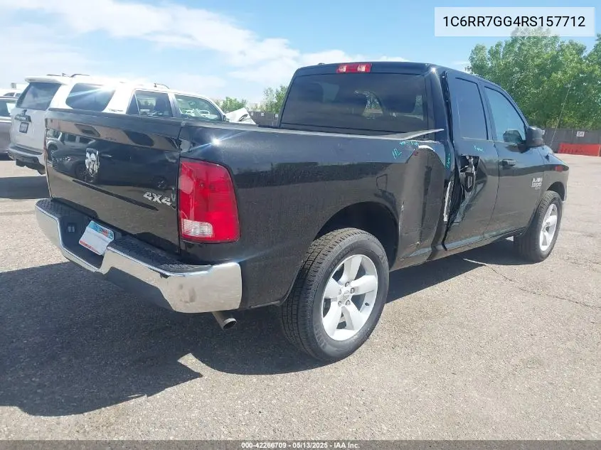 2024 Ram 1500 Classic Slt 4X4 6'4 Box VIN: 1C6RR7GG4RS157712 Lot: 42266709