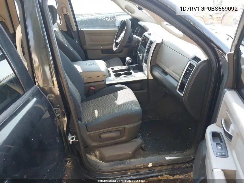 2011 Ram Ram 1500 Slt VIN: 1D7RV1GP0BS669092 Lot: 42658564