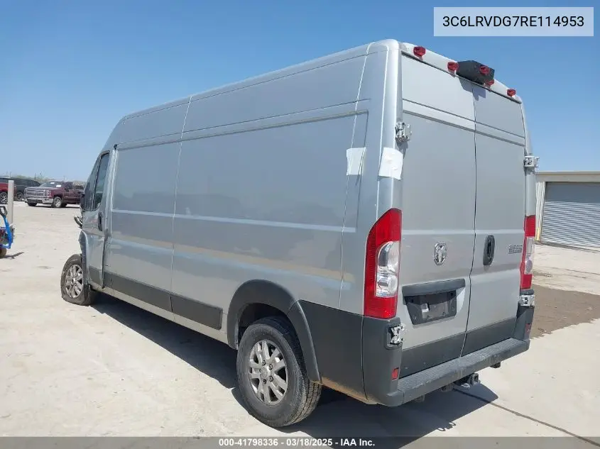 2024 Ram Promaster 2500 Slt High Roof 159 Wb VIN: 3C6LRVDG7RE114953 Lot: 41798336