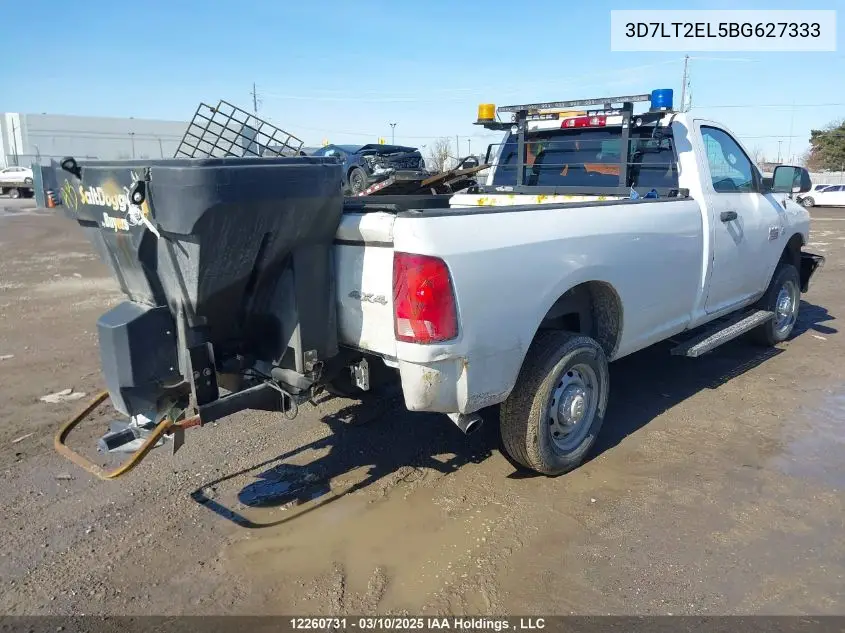 2011 Ram Ram 2500 St VIN: 3D7LT2EL5BG627333 Lot: 12260731X