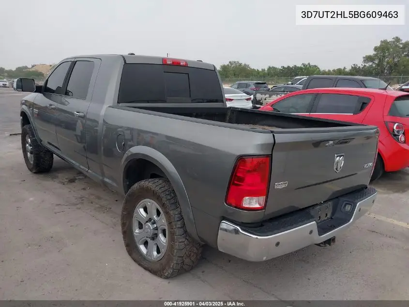 2011 Ram Ram 2500 Laramie VIN: 3D7UT2HL5BG609463 Lot: 41925901