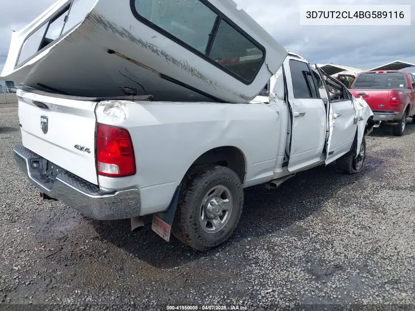 2011 Ram Ram 2500 Slt VIN: 3D7UT2CL4BG589116 Lot: 41950008