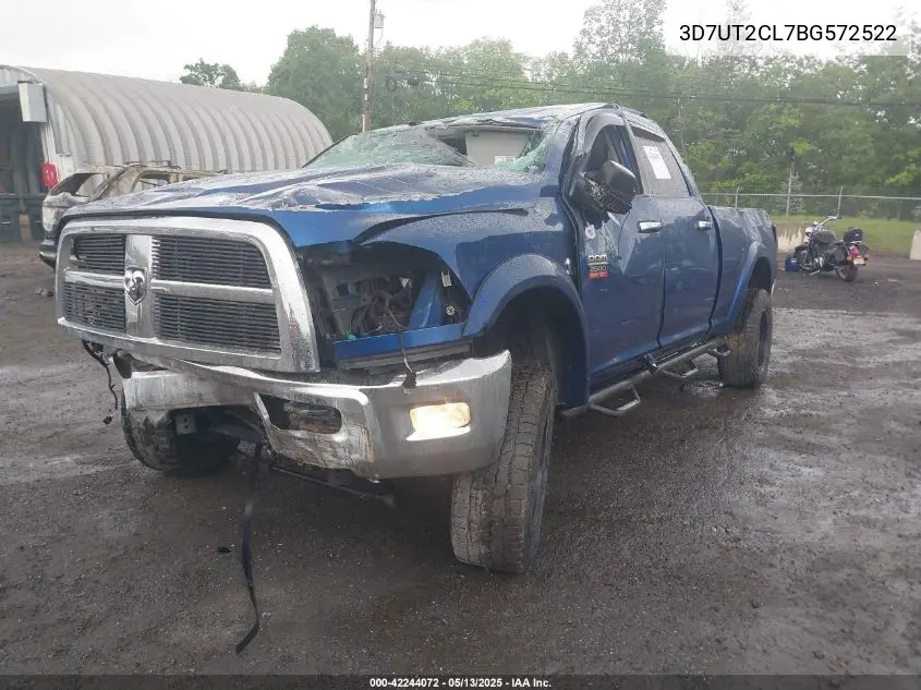 2011 Ram Ram 2500 Slt VIN: 3D7UT2CL7BG572522 Lot: 42244072