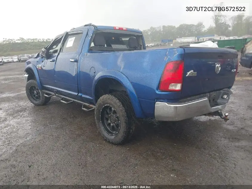 2011 Ram Ram 2500 Slt VIN: 3D7UT2CL7BG572522 Lot: 42244072