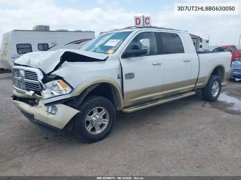 2011 Ram Ram 2500 Laramie Longhorn VIN: 3D7UT2HL8BG630050 Lot: 42496870